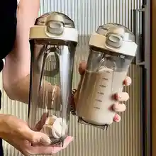 高温対応プロテインシェイカー【フィットネス用・持ち運びに便利・プラスチック製】