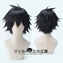 COSPLAY用ウィッグ【黒色・逆撫でスタイル・Zackキャラクター用】