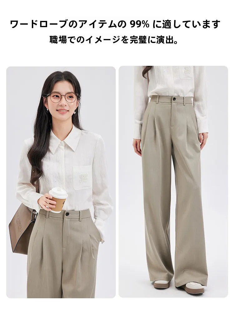 大きいサイズオフィスカジュアルをどう選ぶ？カーキ色のワイドレッグパンツが通勤に与える変化とは