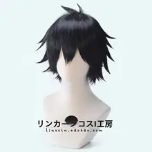 COSPLAY用ウィッグ【黒色・逆撫でスタイル・Zackキャラクター用】