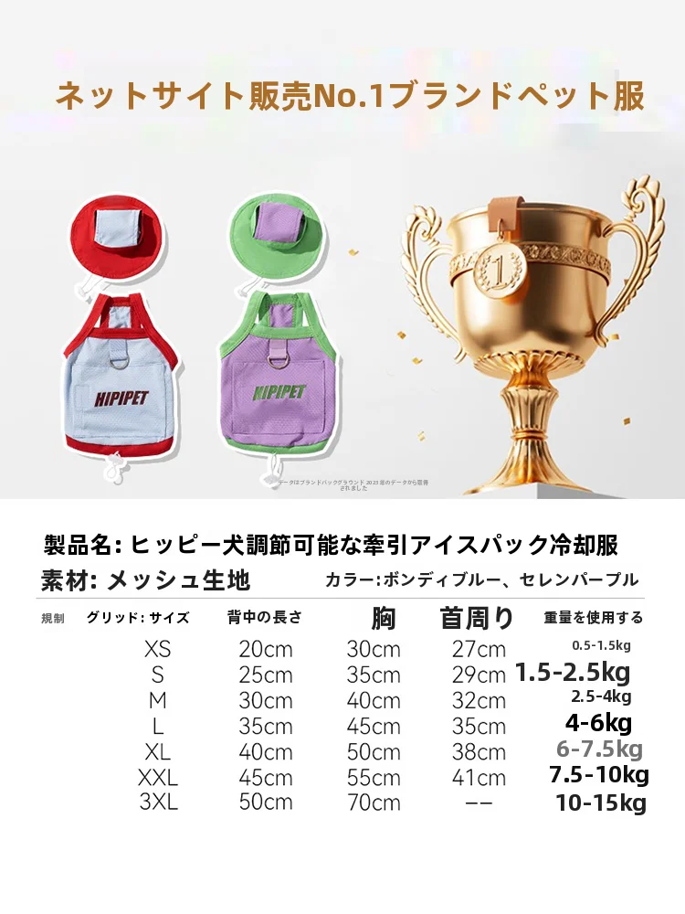 夏用犬服：hipidog嬉皮狗潮流背心の通気性と防虫機能を徹底解説