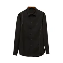 デザイナーズ メンズ レトロカジュアル ワークシャツジャケット【立体デザイン】