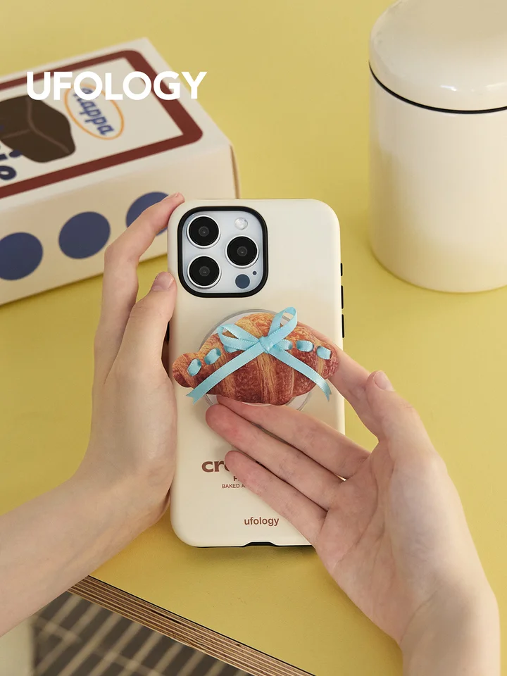 マグネット式スマホスタンド【デスク用・ポータブル・マグセーフ対応・クリエイティブデザイン】