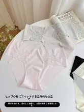 女性用コットン製パンティ【低腰・レースデザイン・快適な着心地】