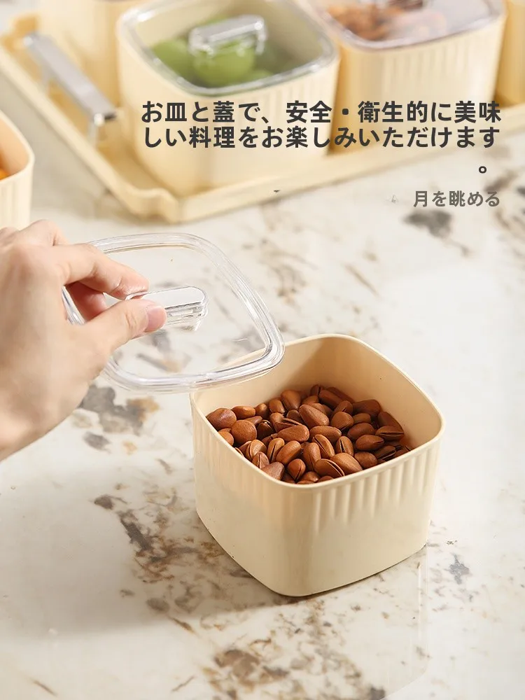 おしゃれな多用途フルーツトレイ：プラスチック製分格デザインの高級感と実用性
