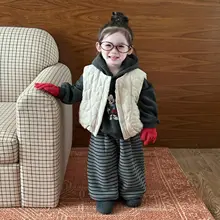 子供用 中綿ベスト【冬用・厚手・暖かい】（セットアップ対応）