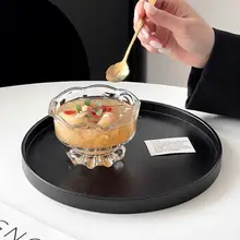 美しいデザインのアイスクリームボウル【ガラス製・フルーツヨーグルトにも最適】