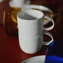手作り 陶器製 彫刻マグカップ【フォレストデザイン】