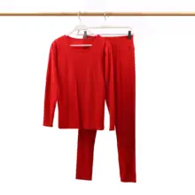 軽量暖かさを実現！白鹅绒保温インナー【秋用・ヒートテック・長袖トップスとパンツ】（セットアップ対応）