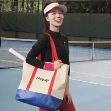 大容量テニス用エコバッグ【防水仕様・ショッピングにも最適】