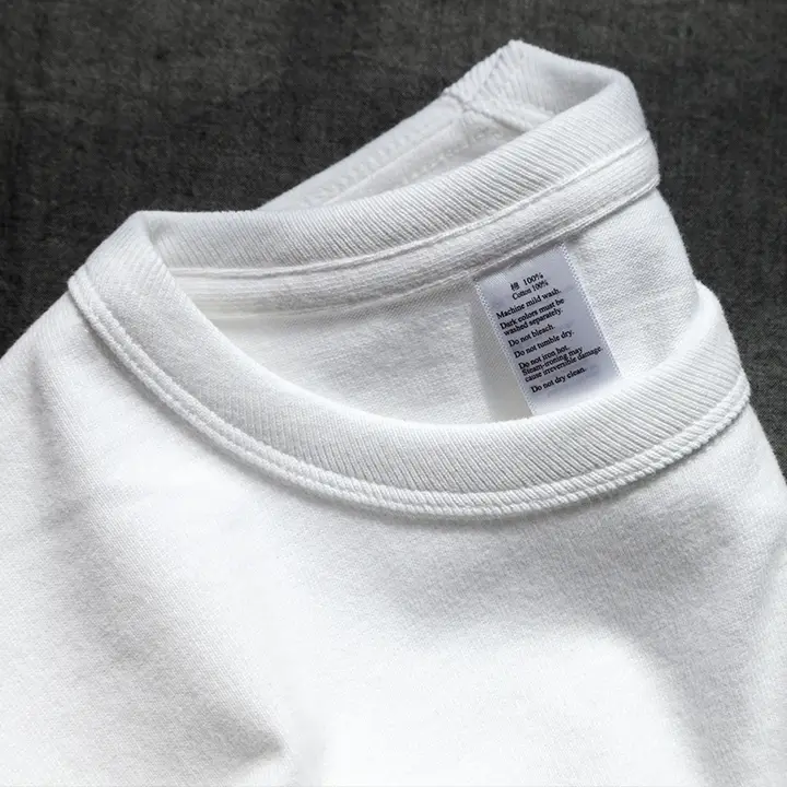 300g重厚コットン ホワイト短袖Tシャツ【無地・カーボン起毛・アメリカンヴィンテージ・ユニセックス】