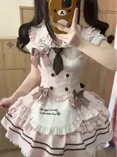 春にぴったりな可愛いフリルシャツとフレアスカートのロリータファッション（セットアップ対応）