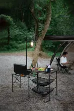 Naturehike 折りたたみ式 アウトドア料理テーブル【キャンプ用・便利な収納台・軽量】