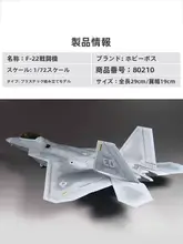 模型飛行機【F/A22ラプター・組み立てキット・スケールモデル】