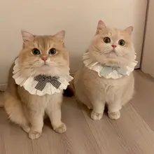 猫用プリンセスカラー【レース・リボン付き・おしゃれなしっぽ用首輪】