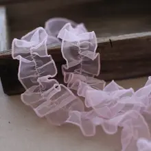 幅5CMのネットレースレースプリーツハンドメイド