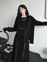 不規則デザインの長袖トップス【ファッション・オーバーサイズ・秋用】