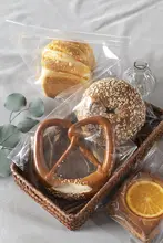 透明な平面パン袋【ソフトフランスパン用・スライス済・電子レンジ対応】