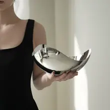 フルーツボウル 家庭用 リビング用 ステンレス製 高い美観 精緻な トレイ 装飾品