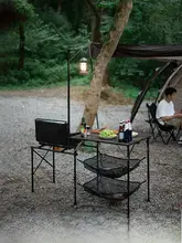 Naturehike 折りたたみ式 アウトドア料理テーブル【キャンプ用・便利な収納台・軽量】