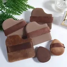 チョコレートクッキー パウダーブラシ【湿・乾両用・化粧用スポンジ】
