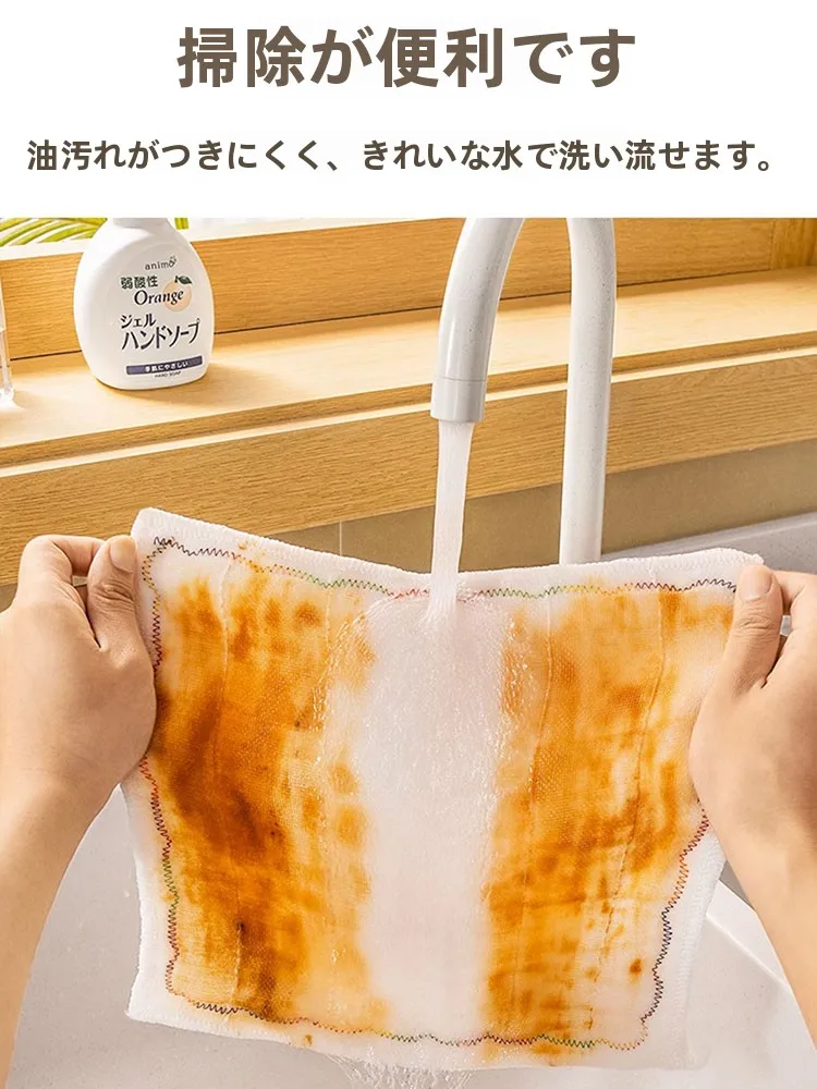 キッチンをスッキリ整理！収納グッズおすすめ｜防油クリーニングクロスの実測ガイド