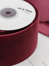 6.5cm片面ベルベットリボン【DIY手作り・装飾用・無地】