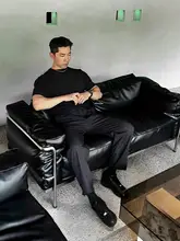 男性用 UPF50+ 涼感速乾Tシャツ【小襟・クリーンフィット・無地・ゆったり・カジュアル・短袖】