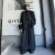 上質な仕立てのラウンドネックビーズ付き粗紡ウール仕立てジャケット【男女兼用・カジュアルパンツ・秋用】（セットアップ対応）