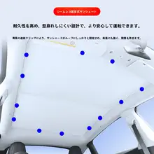 テスラ用サンルーフ磁気吸着遮光カバー用クリップ【防止設計】