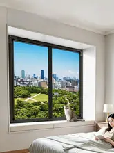 磁気吸着式 蚊防止フィルム窓用網戸【穴あけ不要・自分で取り付け可能・粘着式】