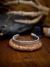 欧美風 ツイスト麻ロープブレスレット【シンプル・男女兼用】