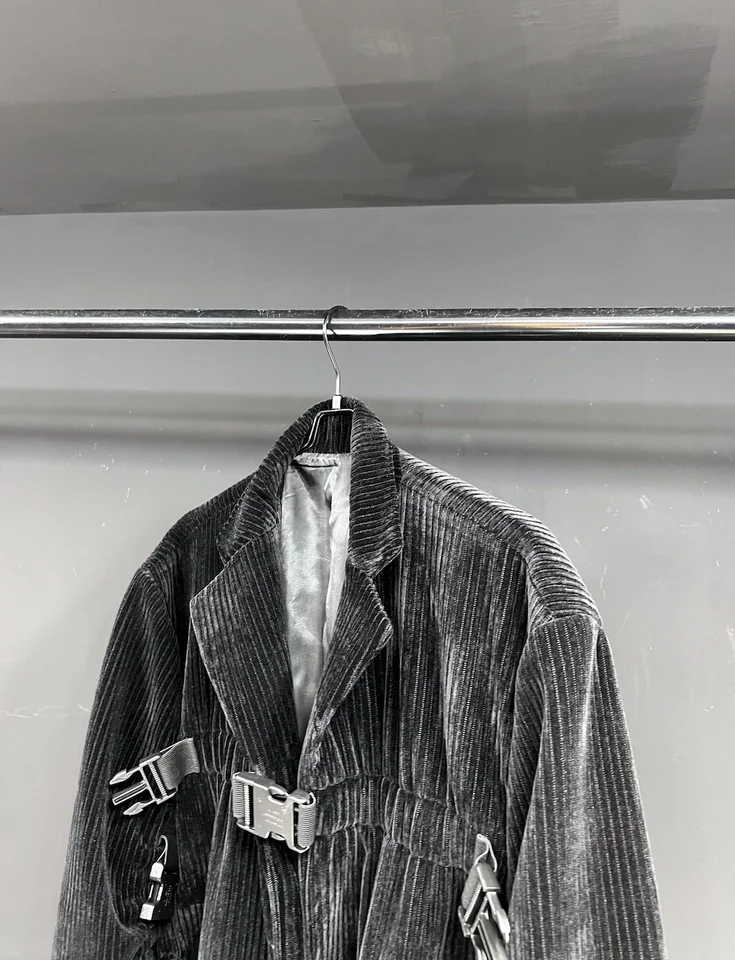 オーバーサイズ コーデュロイ ジャケット【厚手・ダークデコンストラクション・秋冬用】