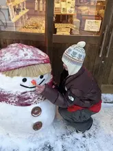 毛球付きニット帽【冬用・郁金香デザイン】
