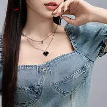 中性デザインのショートネックレス【ファッショナブルな装飾品】