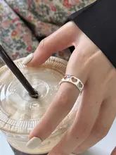 925シルバー製ハートデザインリング【オープンスタイル・幾何学模様・女性用】