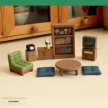 ミニチュア家具セット ドールハウス小物 樹脂製 置物 かわいい 癒やし デスクトップ インテリア プレゼント