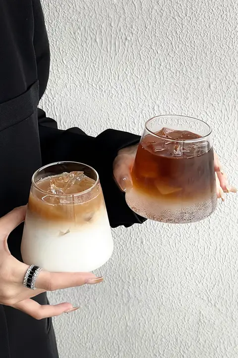 富士山カップ 冷たい飲み物カップ 家庭用 ガラス製 シンプルなスタイル