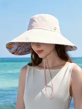 大きなつばのUVカット帽子【黒ラミネート・写真映え・顔を小さく見せるデザイン】