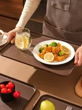創意的な木目調トレー【長方形・水杯収納用】