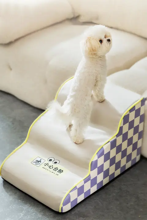 hipidog ペット用階段 犬用ステップ 滑り止め 洗えるカバー 小型犬用 ソファ ベッド スロープ