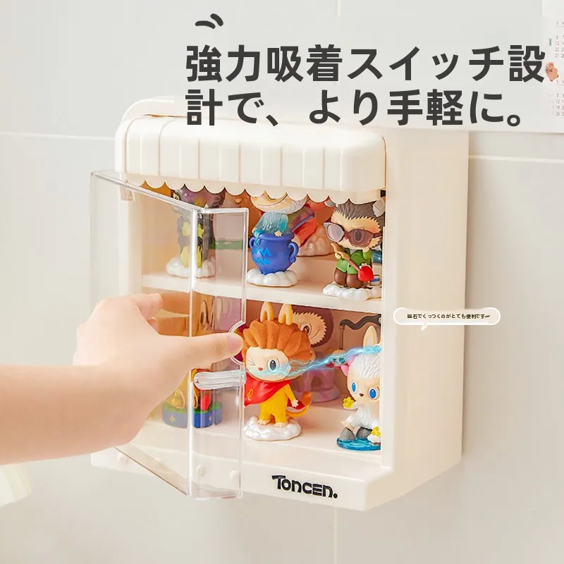 透明防塵ディスプレイラック：フィギュア収納用の磁吸式長方体ケースの仕様と実用性