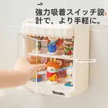 透明防塵ディスプレイラック【穴あけ不要・フィギュア収納用】