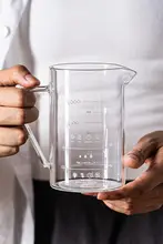 耐熱高硼硅グラデーションガラスのドリップコーヒー器具【計量メモリ付き・ハンドドリップ用・コーヒーカップ】（セットアップ対応）