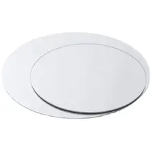 モダンミニマリスト風 丸型ガラスミラートレイ【インテリアデコレーション用】