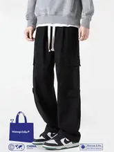 カーゴパンツ 男性 秋季 アメリカンレトロ ゆったりストレート ハイストリートパンツ