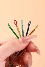 手作り編みカラビナリング半完成品チョーカー用パーツ【DIYアクセサリー】