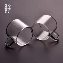 小さな茶杯 耐熱加厚 60ML 高透明 功夫 茶具 禅意 竹節