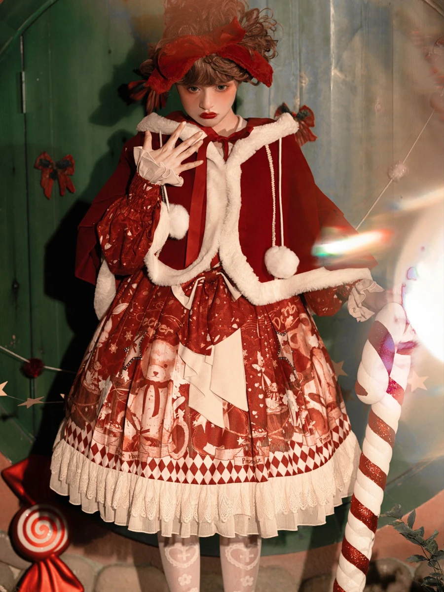 ロリータ風スウィートコスチュームドレス：クリスマス会での大人向け出し物としての実用性とシーン適応