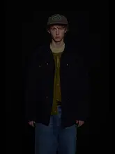 PARTIMENTO 24FW 補丁デザインのカジュアルワークジャケット【ユーズド加工・韓国製】